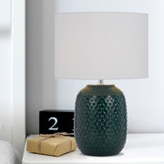 Moval Green/ White Table Lamp