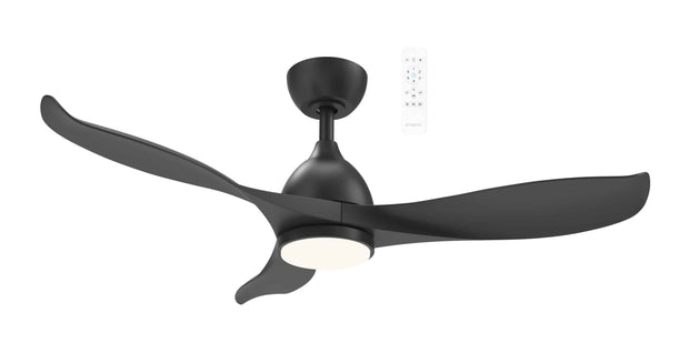 Scorpion 52 3 Blade Smart DC Ceiling Fan with Dim 15w CCT LED Light Black