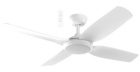 Viper DC 48 Smart 4 BLADE Ceiling Fan White with Dimmable CCT LED Light