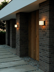 Fluctus 13 black linned wall light