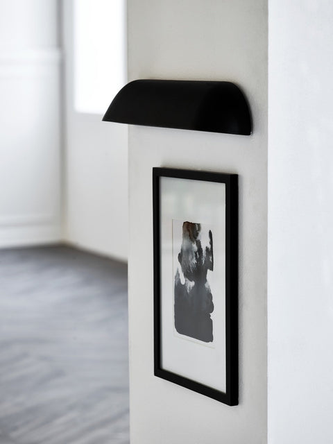 Front 36 12w 3000K LED IP44 Wall Light Black
