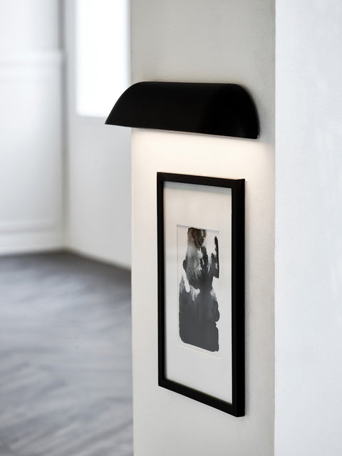 Front 36 12w 3000K LED IP44 Wall Light Black