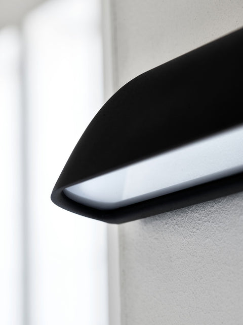 Front 36 12w 3000K LED IP44 Wall Light Black