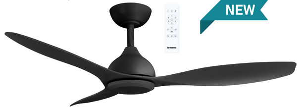 Elite 52 3 Blade DC Smart Ceiling Fan Black