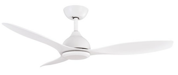 Elite 52 3 Blade DC Smart Ceiling Fan White