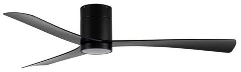 Metro 52 DC Smart Hugger Ceiling Fan Matt Black with CCT LED Light