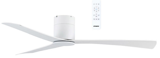 Metro 52 DC Smart Hugger Ceiling Fan Matt White