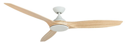 Newport DC 56 3 ABS SMART Ceiling Fan Matt White and Oak