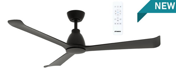 Polo DC 52 Smart Ceiling Fan Matt White and Walnut