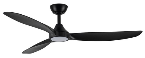 Seaforth DC 56 Smart Ceiling Fan Matt Black with Dimmable CCT LED Light