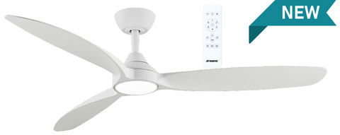 Seaforth DC 56 Smart Ceiling Fan Matt White with Dimmable CCT LED Light