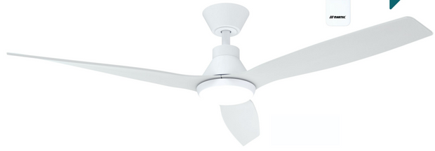 Triumph DC 52 Smart Ceiling Fan White with Dimmable CCT LED Light