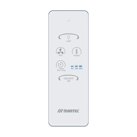 Remote Control Kit to Suit 3 in 1 Bathroom Heater Exhaust Fan