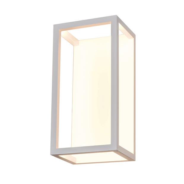 Mirage 12W LED Tricolour Wall Exterior Matt White
