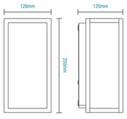 Mirage 12W LED Tricolour Wall Exterior Matt White