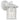 Nadira IP43 Wall Light White with Clear Seeded Glass