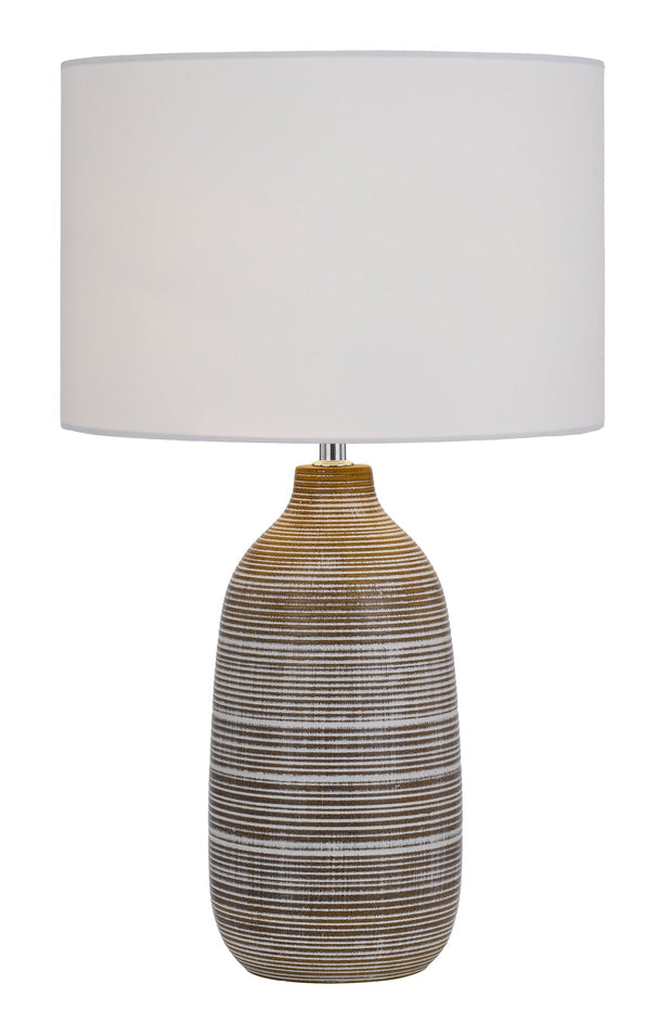 Nastro Table Lamp Brown and White