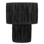 Nativa Large Table Lamp Black Raffia