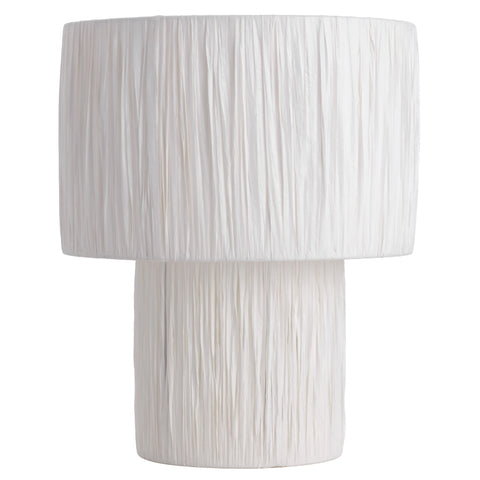 Nativa Large Table Lamp White Raffia