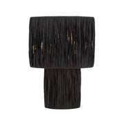 Nativa Small Table Lamp Black Raffia