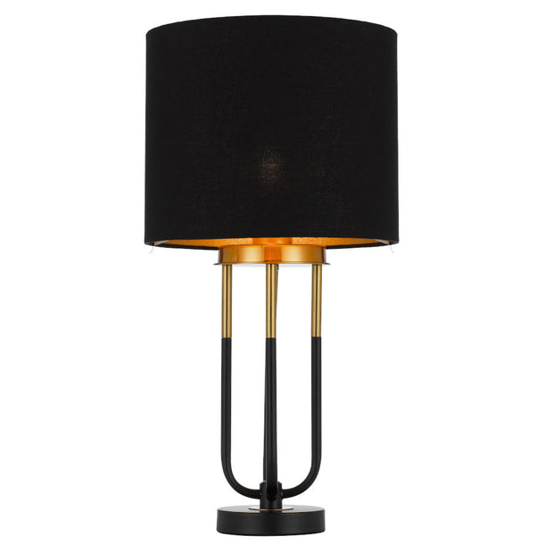 Negas Table Lamp Black and Antique Gold