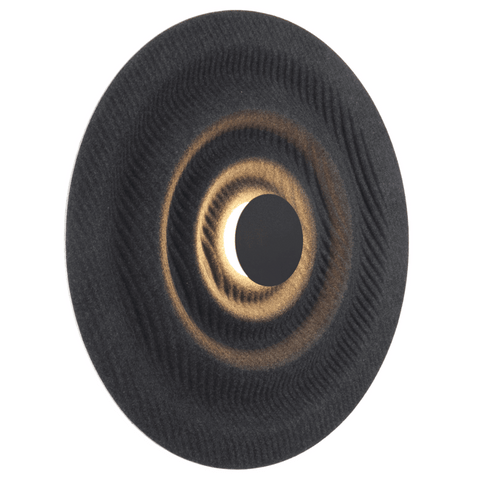 NIRO 5W LED 3000K 60cm Black and Grey Felt Ripple Acoustic Wall Light