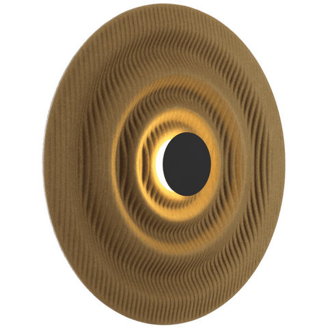 NIRO 5W LED 3000K 60cm Black and Green Felt Ripple Acoustic Wall Light
