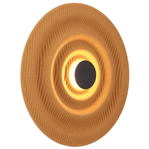 NIRO 5W LED 3000K 60cm Black and Orange Felt Ripple Acoustic Wall Light
