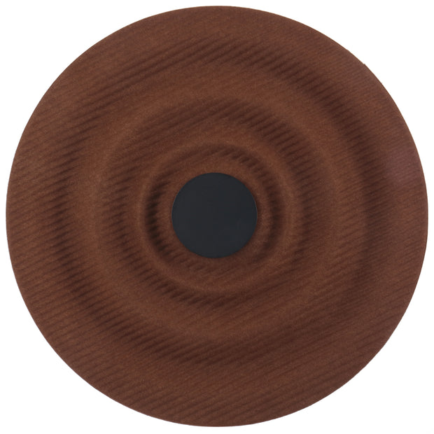 NIRO 5W LED 3000K 60cm Black and Brown Felt Ripple Acoustic Wall Light
