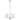 NOREL 4xE14 Nickel with Clear Ripple Glass Pendant and CTC
