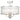 NOREL 4xE14 Nickel with Clear Ripple Glass Pendant and CTC