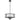 NOREL 6xE14 Black with Clear Ripple Glass Pendant and CTC