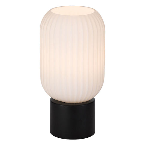 Nori Table Lamp Black and Opal