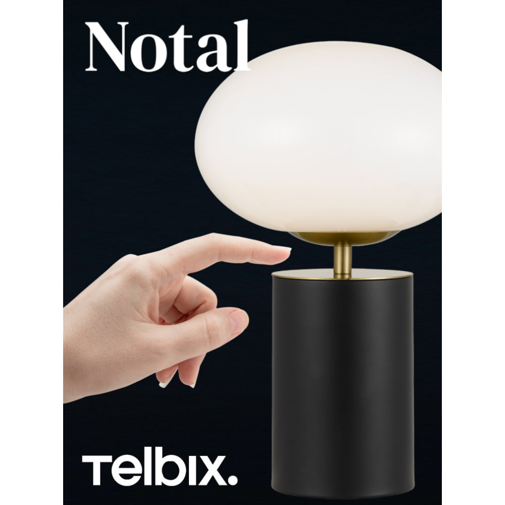 Notal Notal 5w 3000K E14 Touch Lamp Black, Gold and Opal – Lighting Superstore