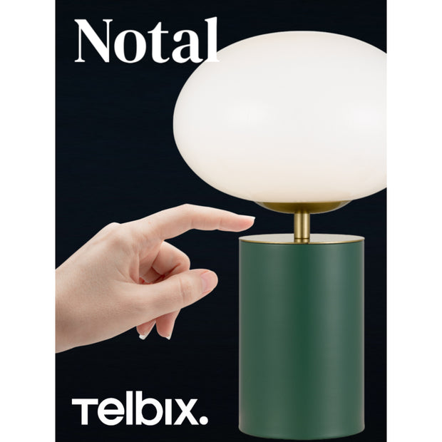 Notal 5w 3000K E14 Touch Lamp Green, Gold and Opal