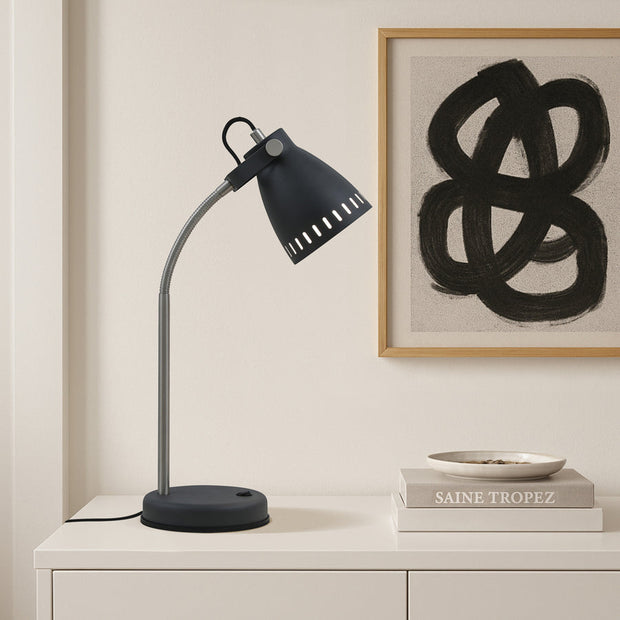 NOVA Dark Grey E27 Adjustable Table Lamp