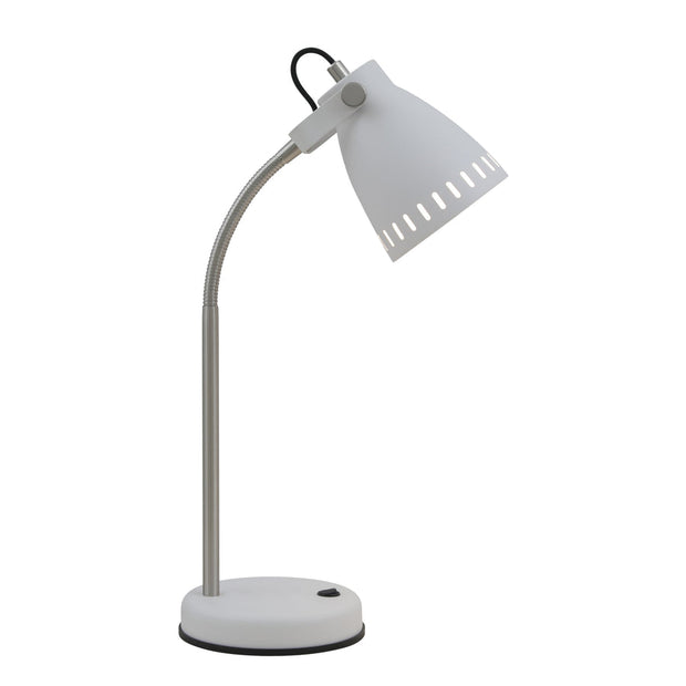 NOVA White E27 Adjustable Table Lamp