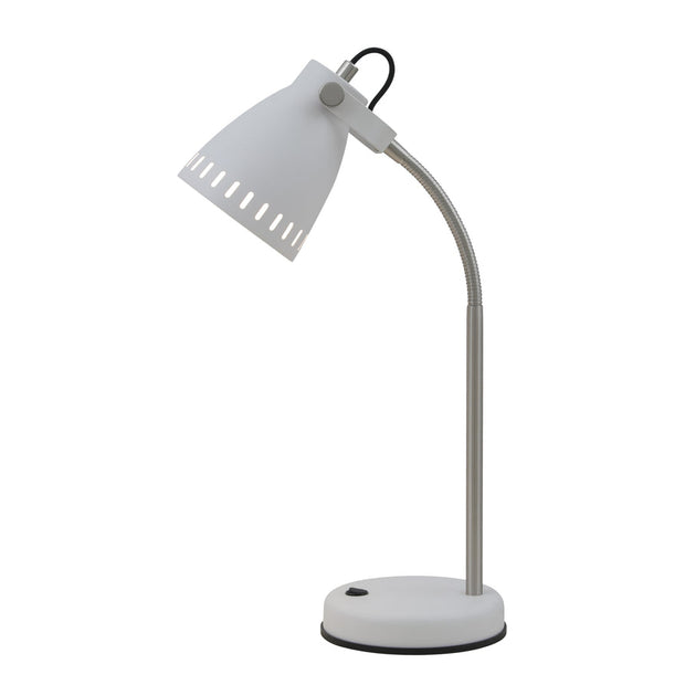 NOVA White E27 Adjustable Table Lamp
