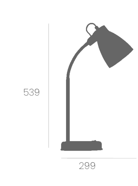 NOVA Blue E27 Adjustable Table Lamp