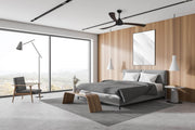 Norfolk Aero 70 DC Smart Ceiling Fan Black and Walnut