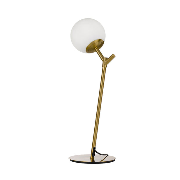 Ohh Table Lamp Antique Gold and Opal