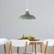 SLATER.38 SAGE GREEN 38cm Industrial Vintage Shade