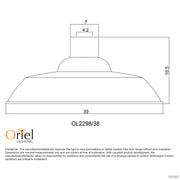 SLATER.38 SAGE GREEN 38cm Industrial Vintage Shade