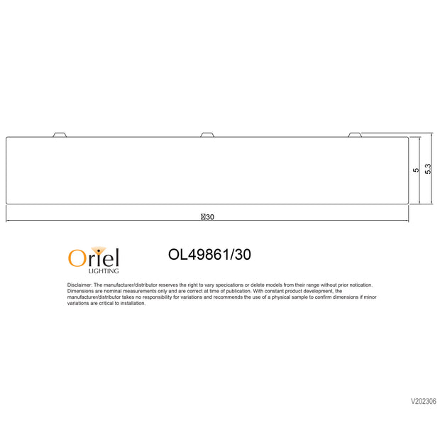 Orbis 30 CCT LED Ceiling Light White Oyster