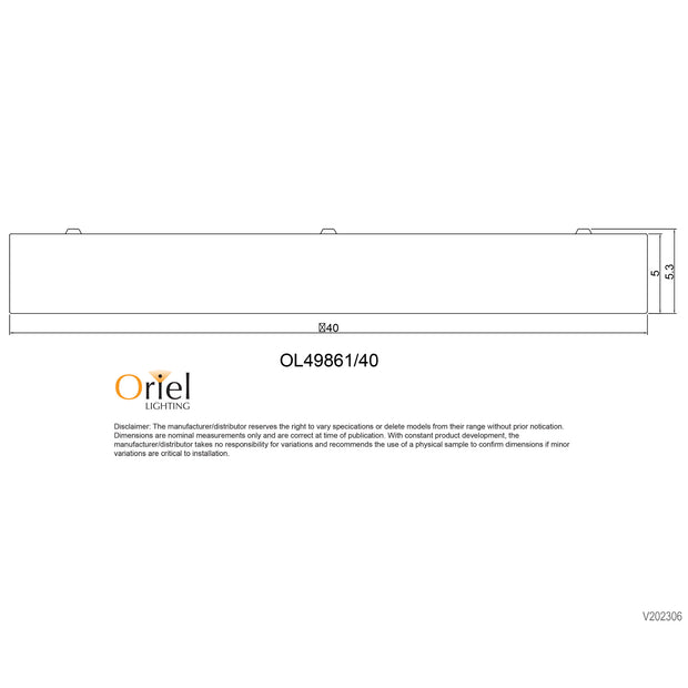 Orbis 40 CCT LED Ceiling Light White Oyster