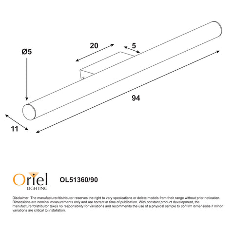 Trella 90 CCT LED Vanity Light White