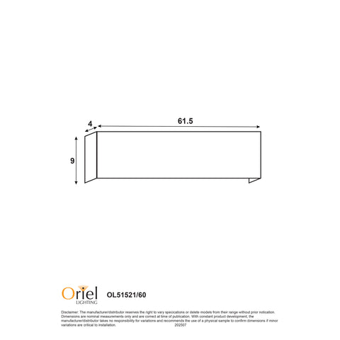 Rafter 60 White CCT LED Wall Light