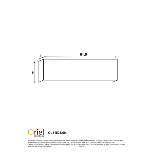 Rafter 60 White CCT LED Wall Light