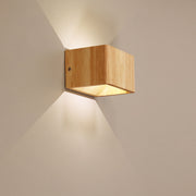 Vidar 3W Cool White LED Timber Wall Light