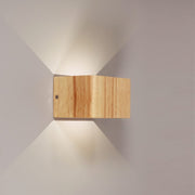 Vidar 3W Cool White LED Timber Wall Light